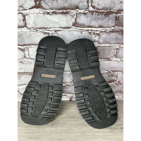 Rockport Brown Leather Cushion Open Toe Casual Slides Sandals Men Sz 11M US/44EU - Picture 9 of 16